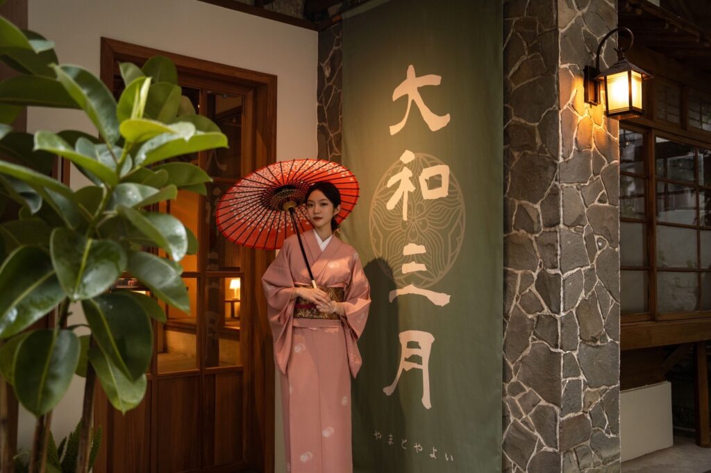 這是大和三月門口