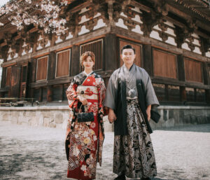 這是日式新人結婚照